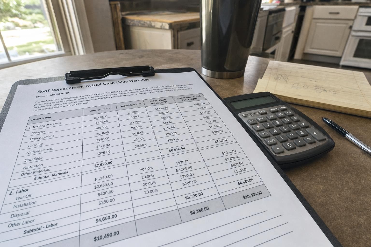 ACV vs RCV Roof Coverage in Illinois: What Changes Your Payout