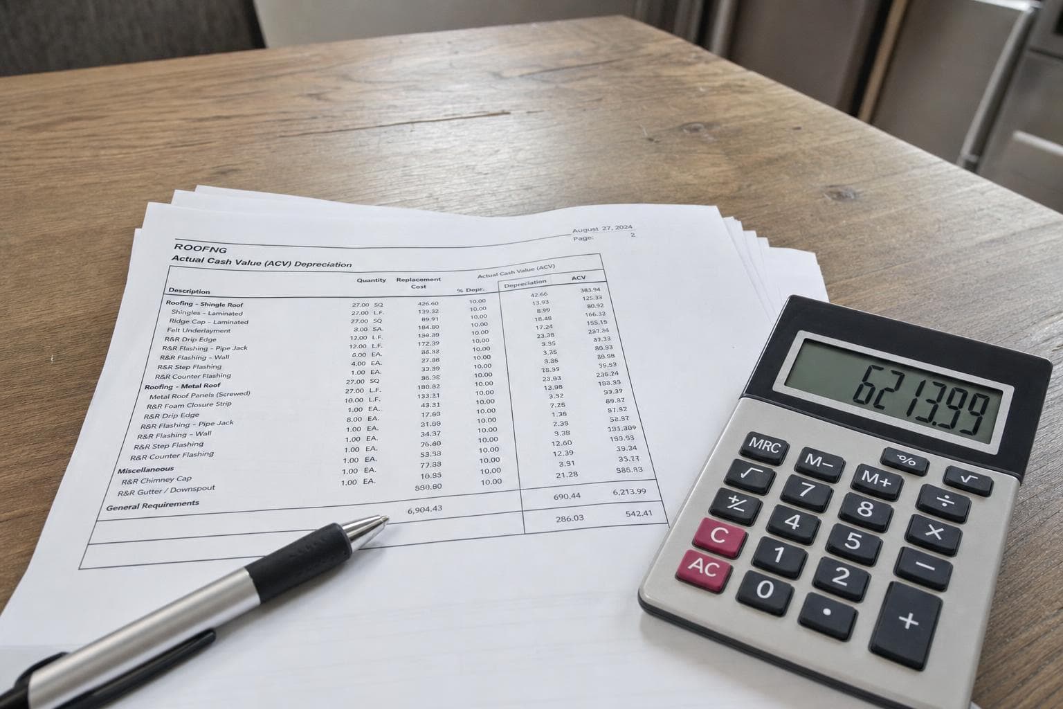 ACV vs RCV Roof Coverage in Michigan: What Changes Your Claim Payout