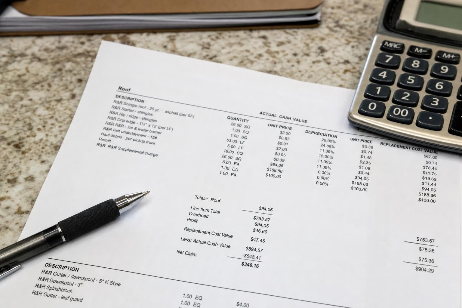 ACV vs RCV Roof Coverage in Tennessee: What You Actually Get Paid