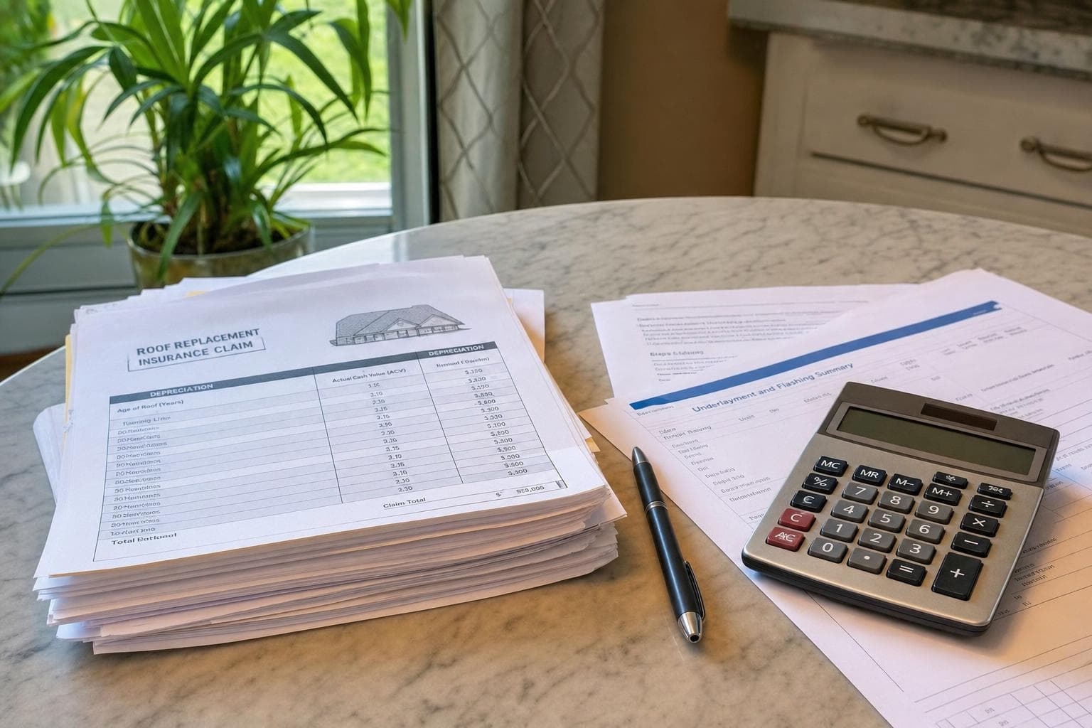 ACV vs RCV Roof Coverage in Texas: What You Pay, With a Simple Example