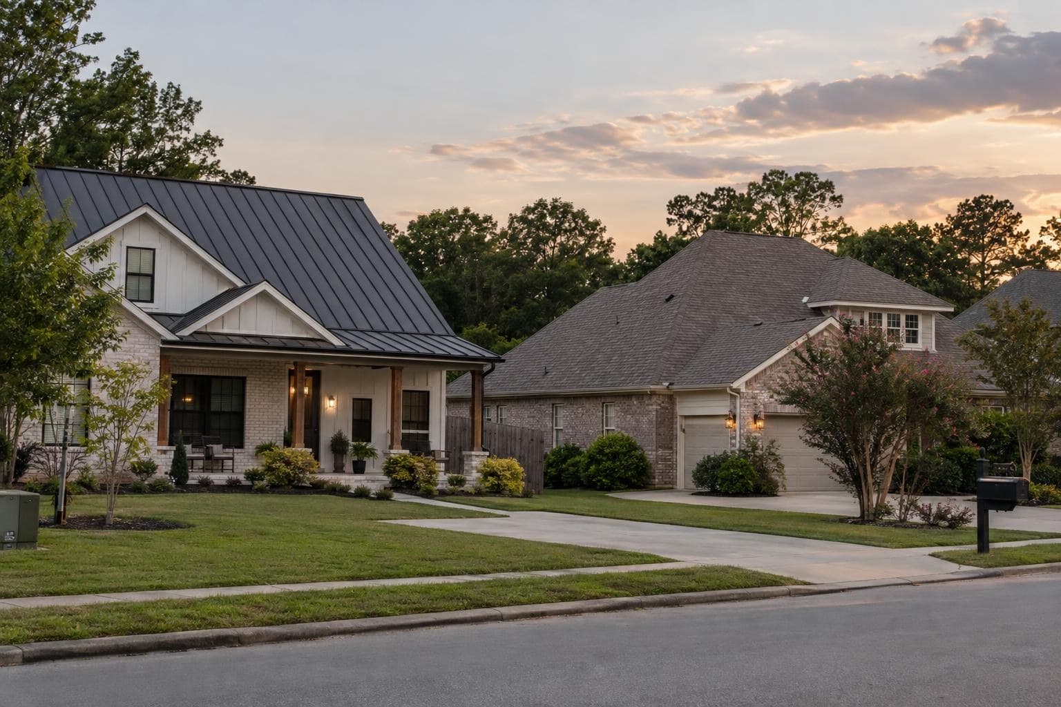Metal vs. Shingle Roof in Alabama: Compare Wind and Water