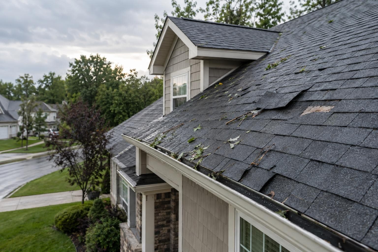 Storm Damage Roof in Michigan: What to Do in the First 48 Hours