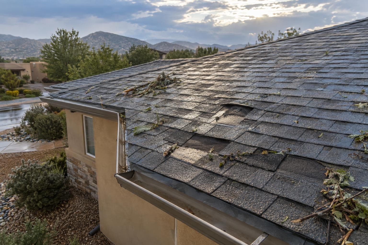 Storm Damage on a New Mexico Roof: What to Do in the First 48 Hours