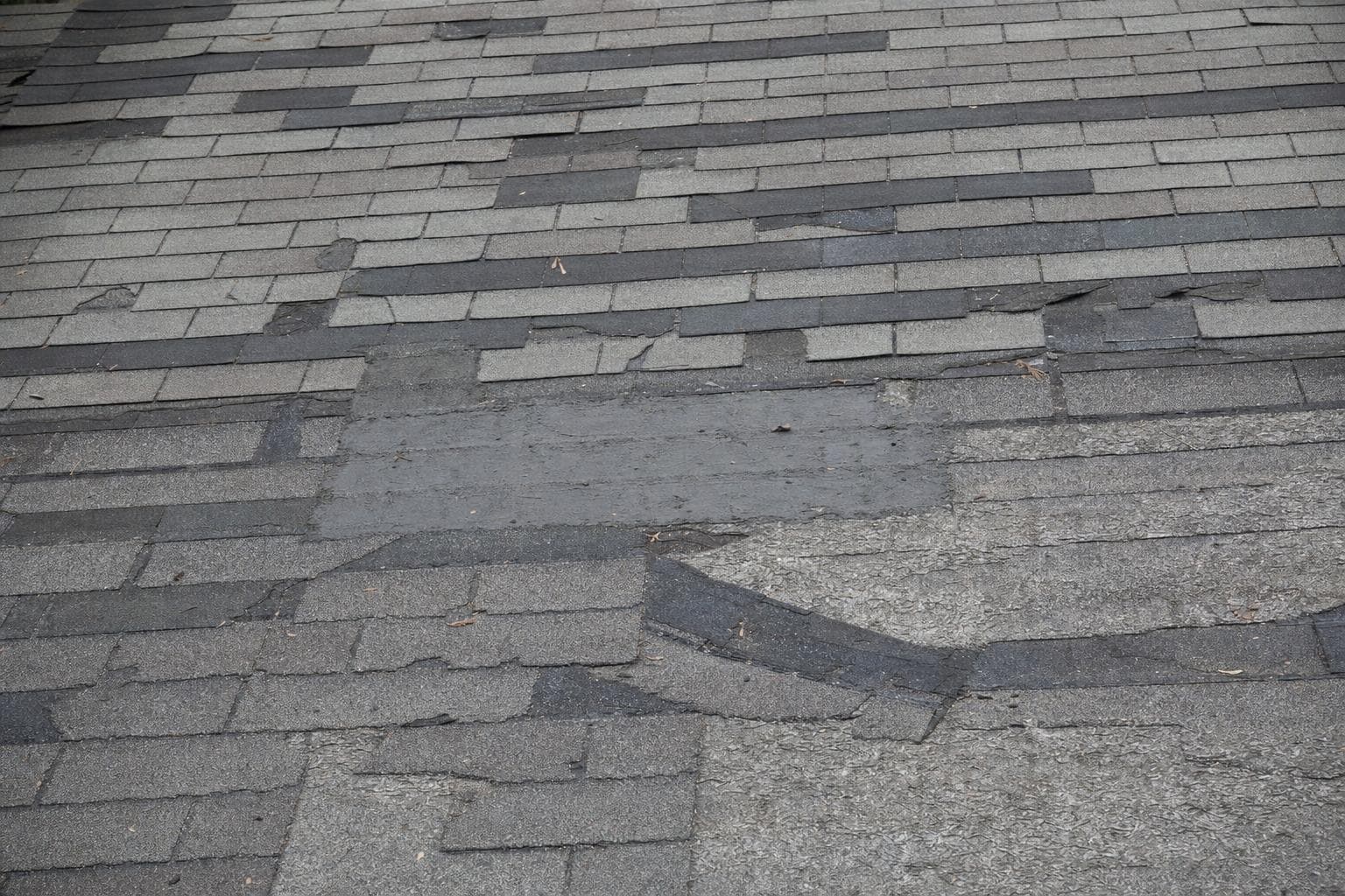 Prior patches or unavailable materials that leave no reliable repair boundary